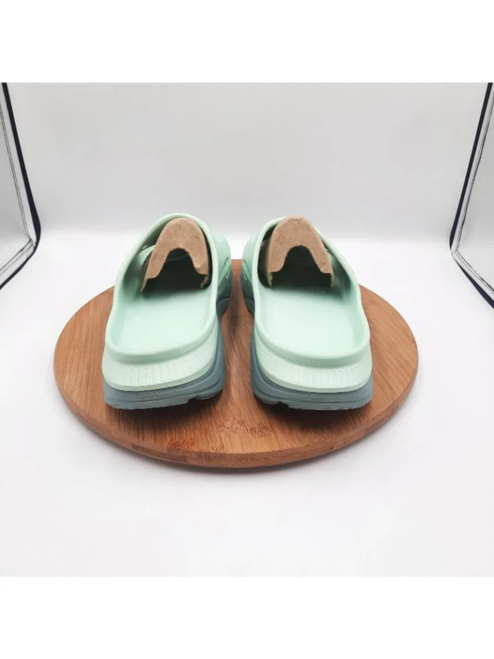 Hoka One One Ora Recovery Slide 3 Mens Size 10 Sandals Mist Green Trellis Slides